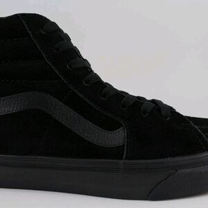 Vans Black High-Top Suede Sneakers Size 9.5 Men 11 Women New W/O Box